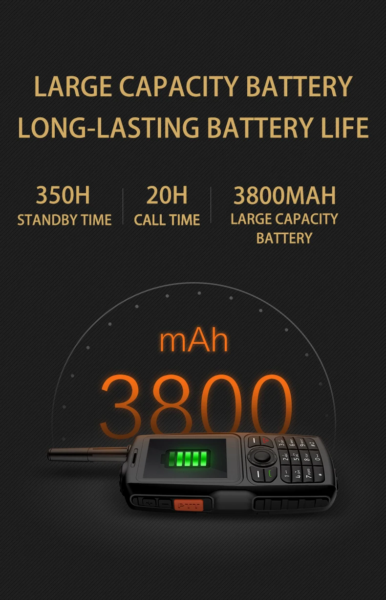 A18 рация с UHF 3800mah IP68 водонепроницаемый смартфон Android4.2.2 Dual SIM Смарт радио gps Zello 3g WCDMA мобильный телефон