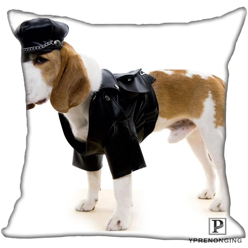 Лучший заказ _ Dog_Biker_Jacket (1) Наволочка на подушку спальня домашняя квадратная