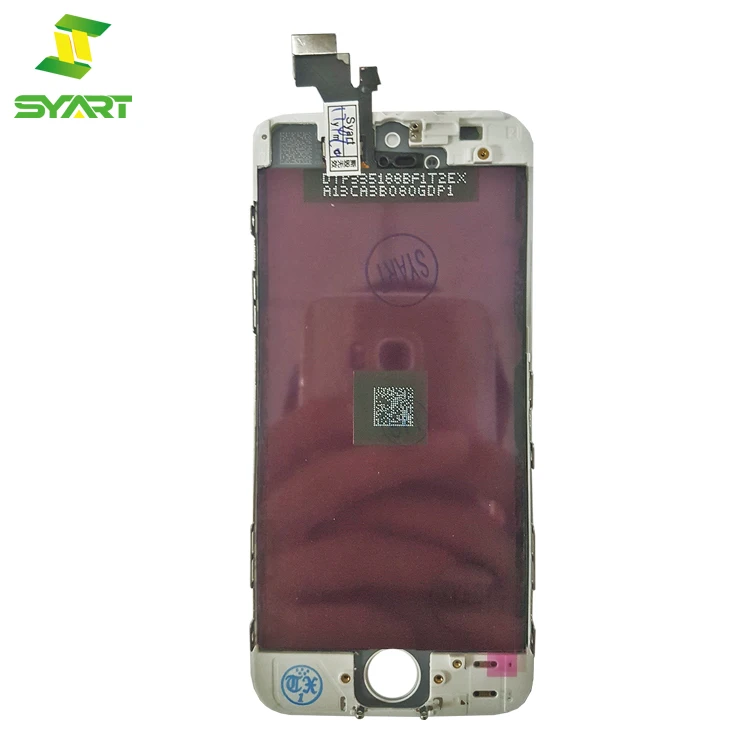 ЖК дисплей SYART highScreen для iPhone 5 черно белый сменный дигитайзер сенсорный экран 5G