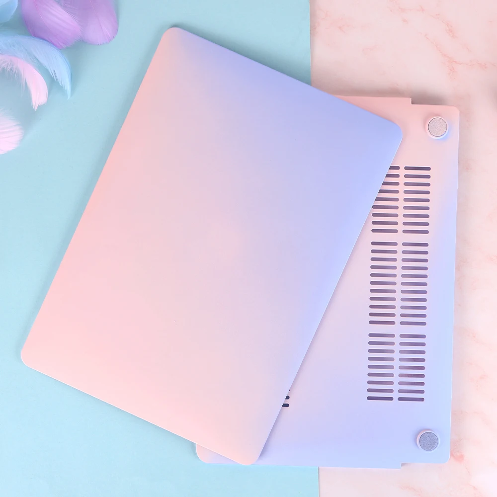 Матовый пластиковый жесткий чехол с градиентом для 2020 MacBook Air Pro 13 16 дюймов M1 A2338 A2337