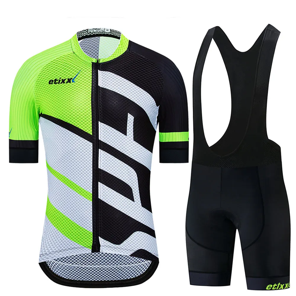 Ropa Ciclismo Maillot велосипедная форма комплект одежды для велоспорта/Одежда для шоссейного велосипеда гоночная одежда быстросохнущая Мужская велосипедная майка короткий комплект