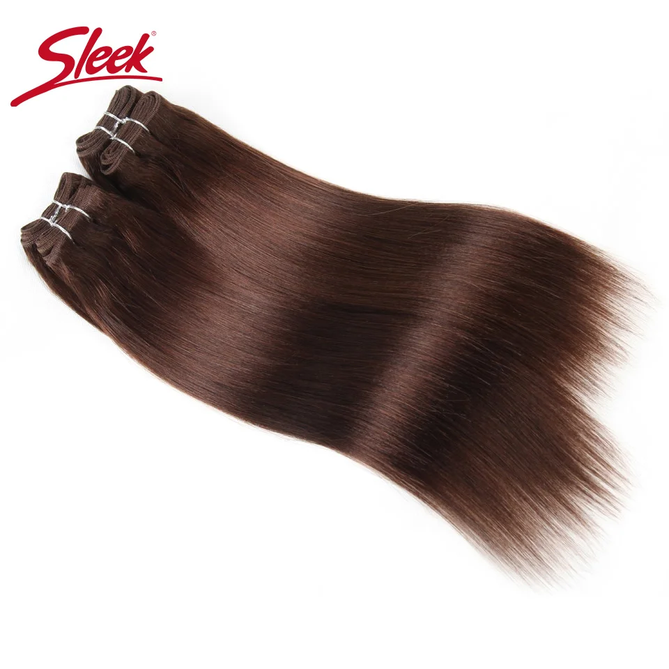 Sleek Yaki Straight Remy Burg# 99J# Human Hair 4 Bundles Deal 190 Grams 1 Packet 100%  Brazilian Natural Hair Extension