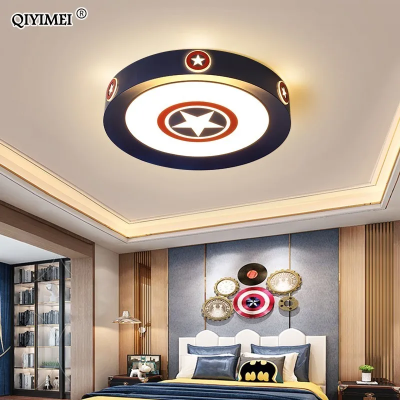 Cartoon Led Chandelier Lights Princess Boys Bedroom Dimmable Iron Lamp Fixture Modern Kid Children Girls' Room Lampadari Lustres