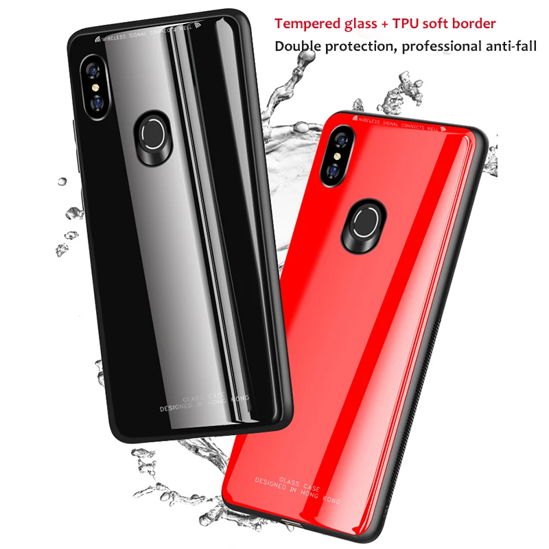 Чехол из мягкого ТПУ + закаленное Стекло чехол для Xiaomi Redmi S2 примечание 6 6A Pro 4X 4A 5