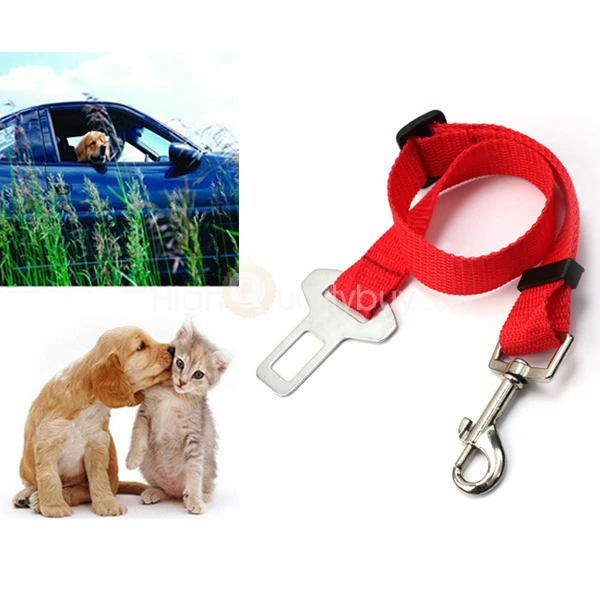 Новый Регулируемый ремешок из искусственной кожи|nylon leash|seat belt restraintpet harness |