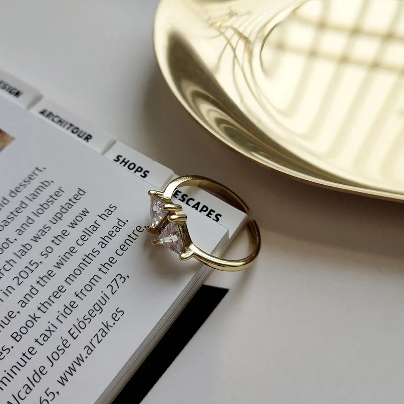 Штабелируемые кольца вечности для женщин серебро 925 пробы розовое золото