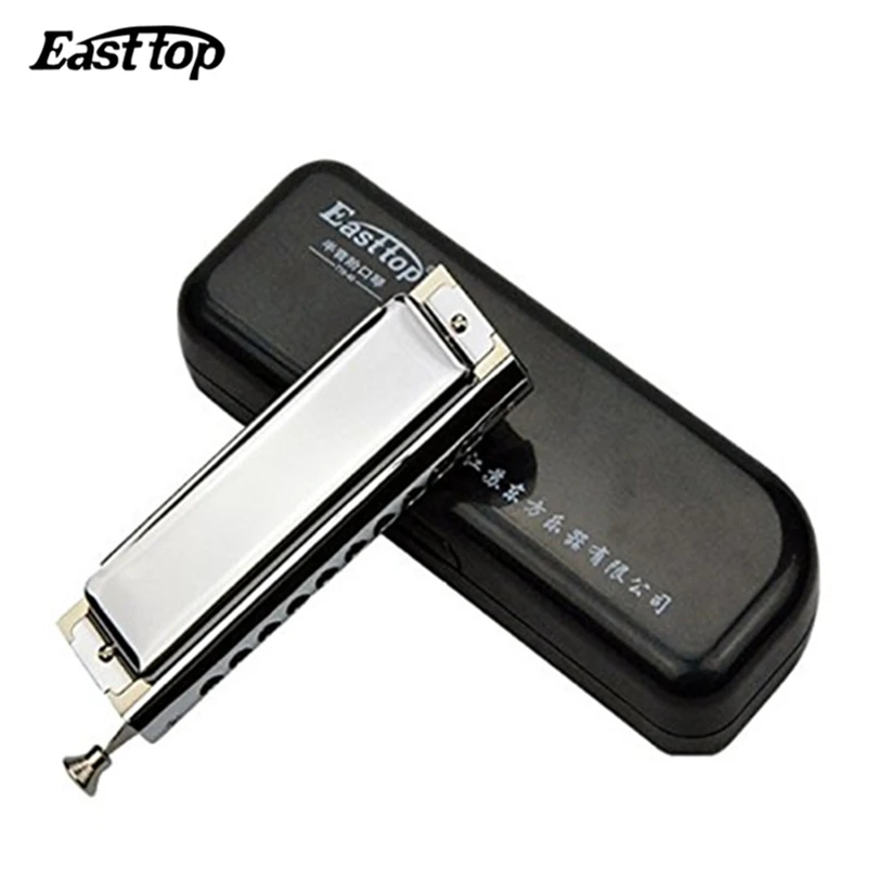 Губная гармошка Easttop 10 отверстий хроматический ключ от Harp C gaita музыкальный