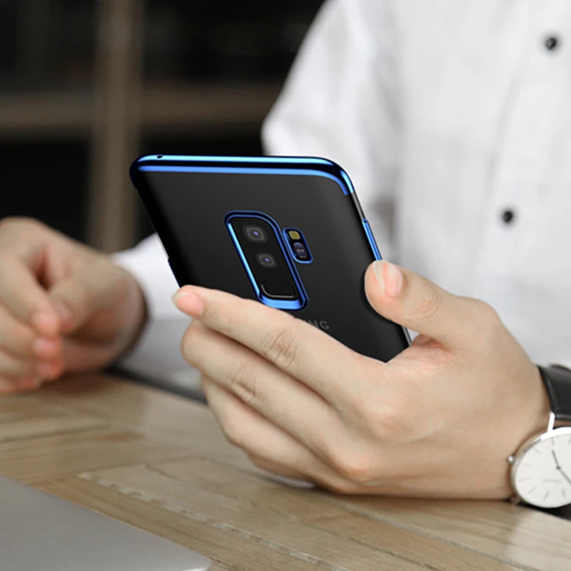 Чехол для Samsung Galaxy S10 S9 S8 Plus S7 Edge Note 8 9 мягкий силиконовый чехол с позолоченным