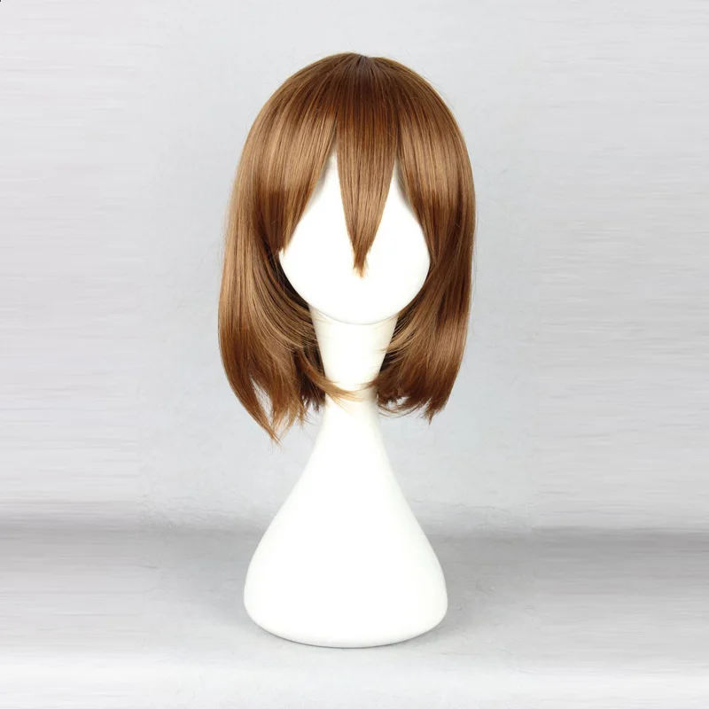 Brown Chara Frisk Wig - Undertale Cosplay Wigs with Heat Resistant Synthetic Hair and Bonus Wig Cap image 2