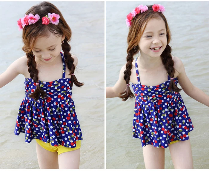 Two Piece Swimsuit Girls Swimwear Printed Bathing Suit Beach Surfing Child Summer Wear Swimming 2019 | Спорт и развлечения
