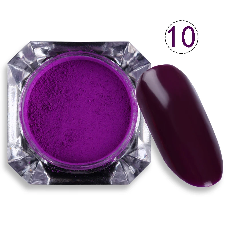 6 коробок неон фосфор Набор с мерцающей пудрой пигмент косметическая пудра