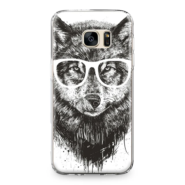 3428 Волк собака Телефонные Чехлы для Samsung Galaxy S4 S5 мини S6 S7 Edge Plus S8 Note 4 5 Grand Prime силикон ТПУ чехол для телефона Para Coque - Цвет: 3428
