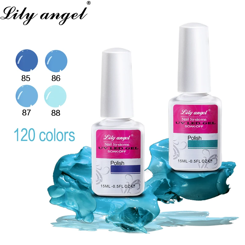 Гель лак для ногтей Lily Angel 15 мл долговечный использования со светодиодной и УФ
