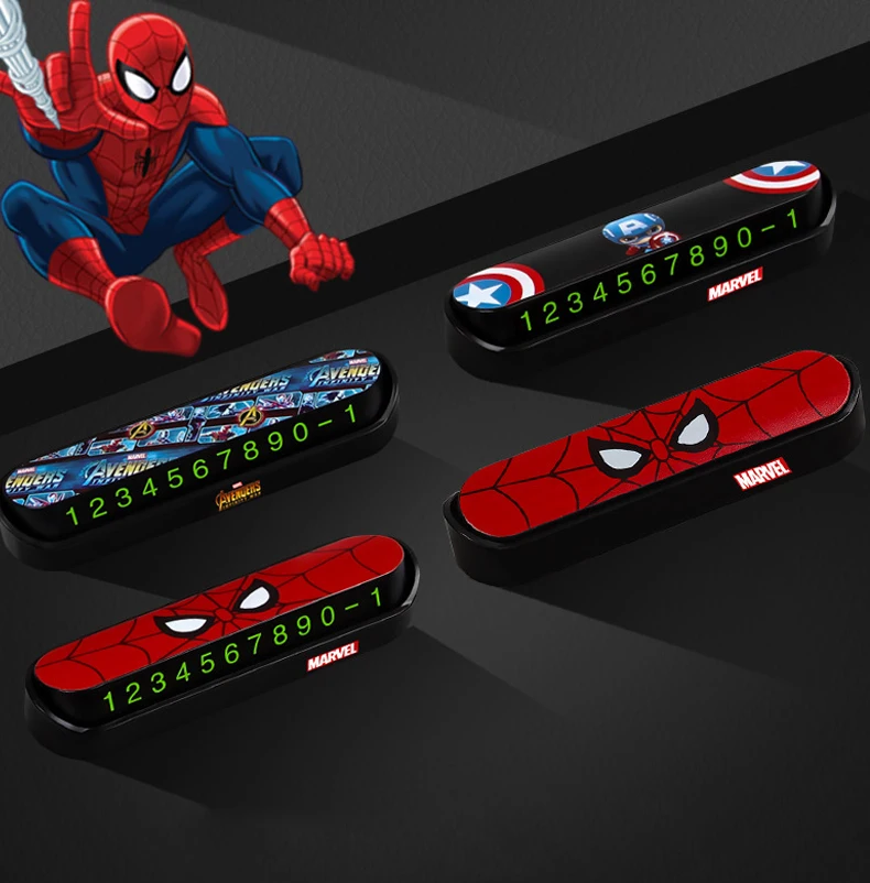 Movin 'номерные знаки Marvel временные парковочные бирки мобильные телефоны номера