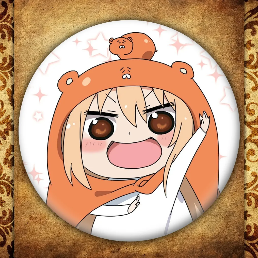 Модный значок из аниме Himouto Умару Чан японская мультяшная фигурка круглая