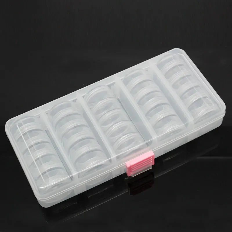 FUNIQUE пластиковый ювелирный дисплей 1 шт прозрачный бисер контейнер для хранения 25