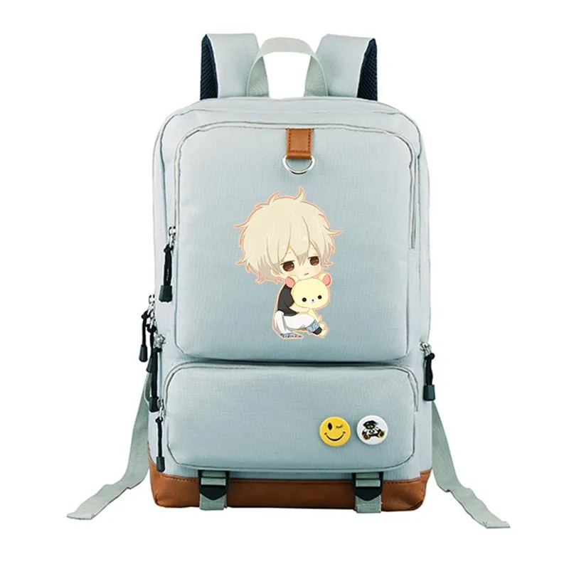 

New Harajuku Anime GINTAMA Sakata Gintoki Kagura Cosplay Printing Backpacks for teenage girls Canvas School Bags for Teenagers