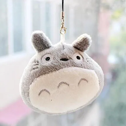 Small Gray 10 см Мой сосед Тоторо Плюшевые игрушки Новинка kawaii аниме брелок Тоторо игрушка Плюшевая Кукла Тоторо G0062 - Цвет: Small Gray