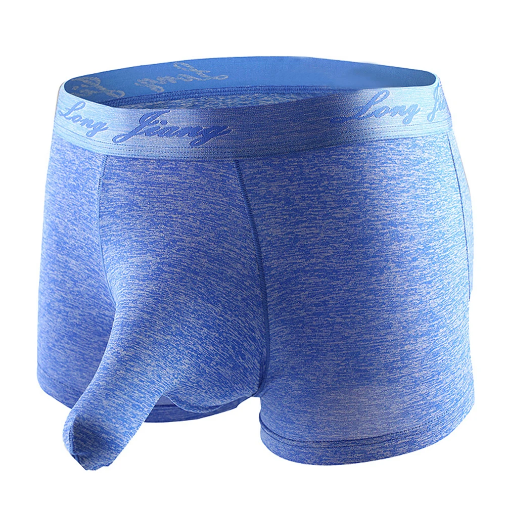 Sexy Men Elephant Nose Penis Pouch Boxers Briefs Mid Rise Breathable Underwear 2018 | Panties &amp
