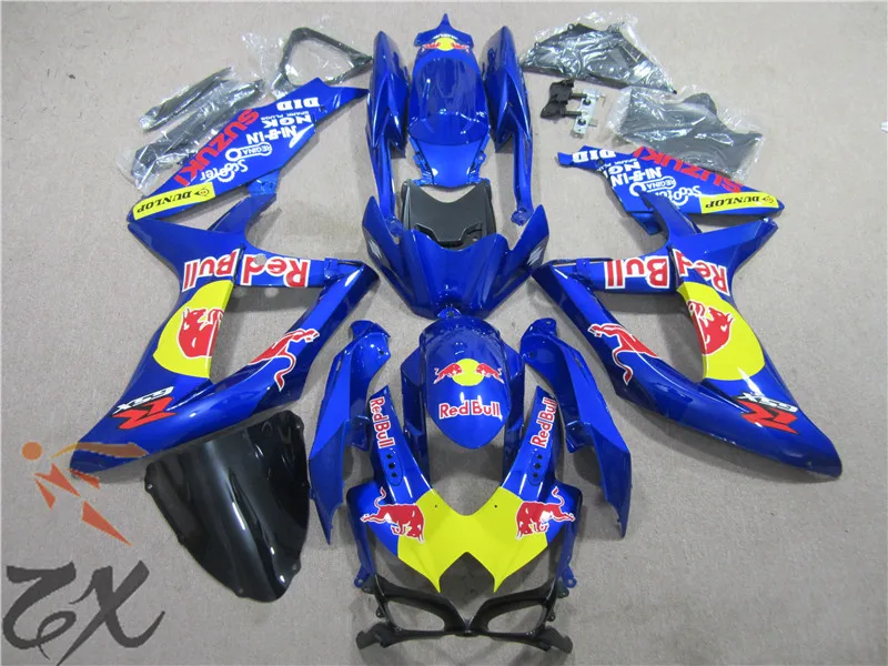 Окрашенные Бесплатная доставка для GSXR600 08 09 10 GSXR750 06 07 K8 R750 GSXR 600 750 2008 2009 2010
