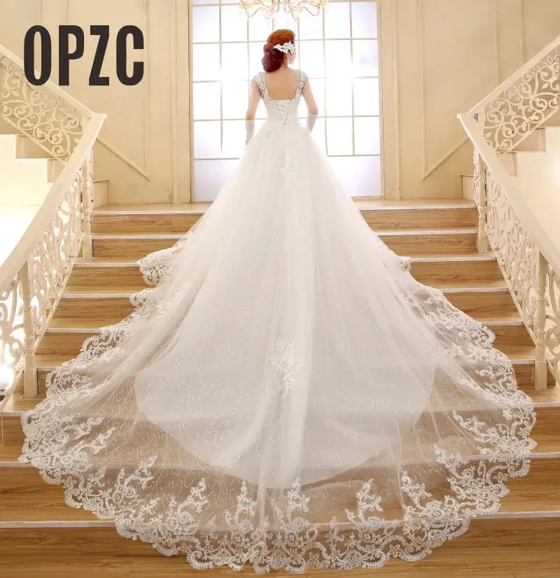 Настоящая фотография Новые свадебные платья в Корейском стиле 2020 Роскошные с