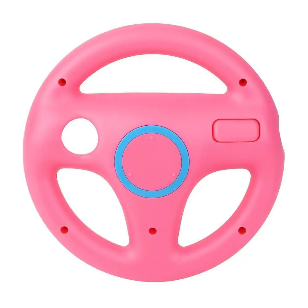 Pink 3 цвета для nintendo для wii игры гоночный руль для nintendo wii Kart пульт дистанционного управления руль для подарка - Цвет: Pink