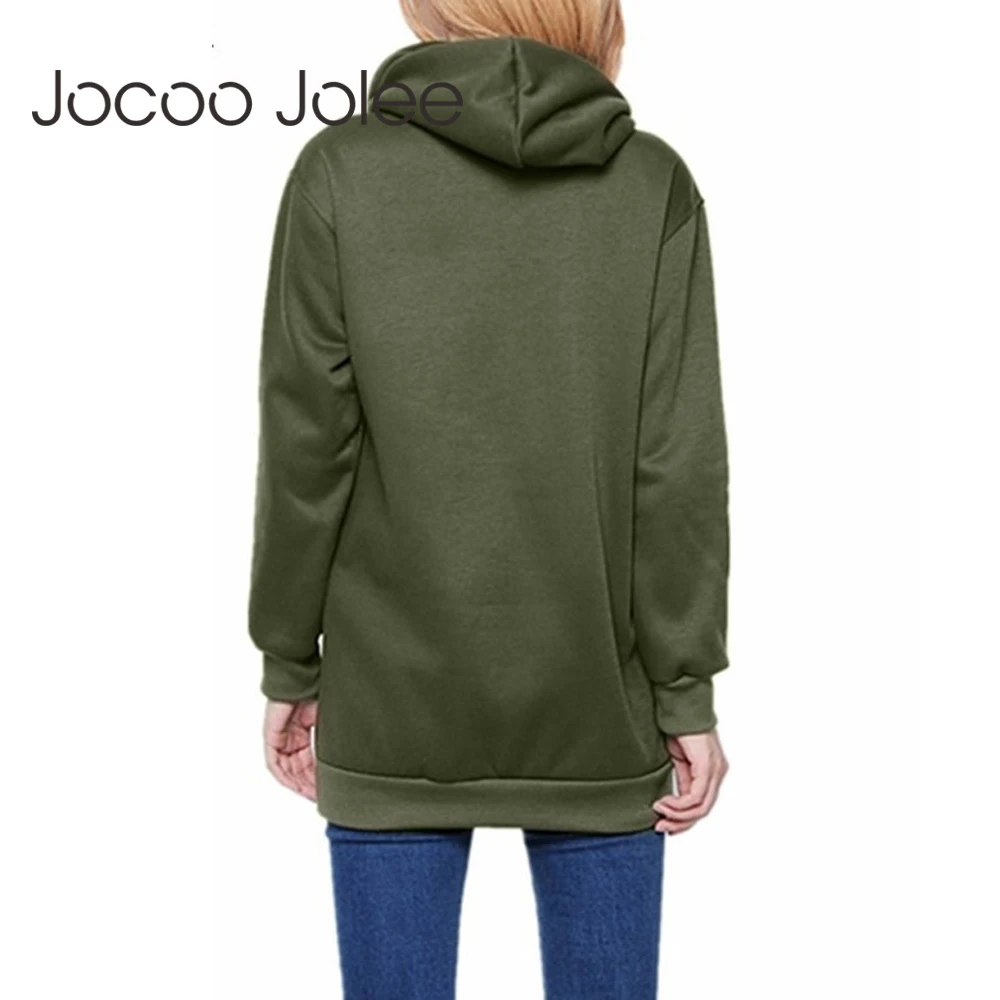 Jocoo Jolee 2021 весенне осенние женские свободные повседневные теплые толстовки с