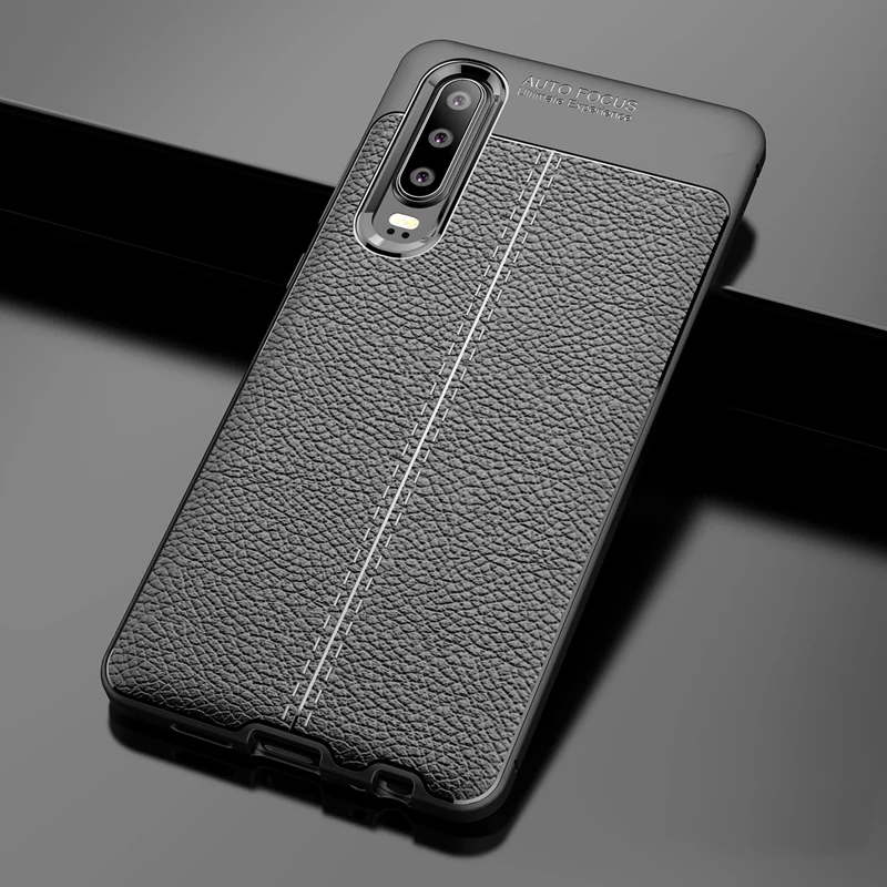 Мягкий чехол YUETUO из ТПУ с кожаным рисунком для телефона huawei p30 p 30 силиконовые