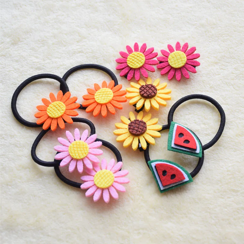 Цветочные аксессуары для волос женщин и девочек эластичная лента