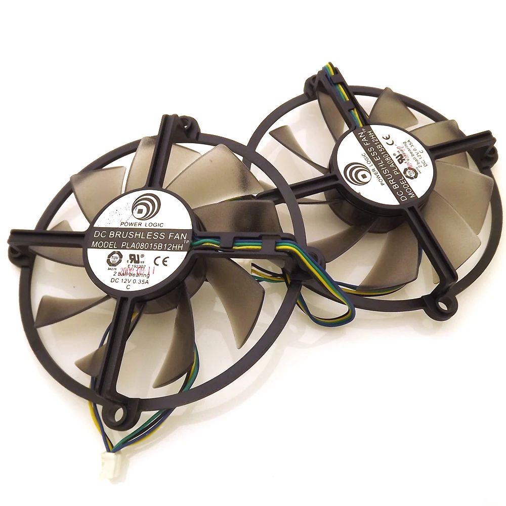 Free Shipping 2pcs/lot PLA08015B12HH 12V 0.35A 85mm GTS250 GT430 GTS450 Graphics Card Cooling Fan 4Wire 4Pin | Компьютеры и офис