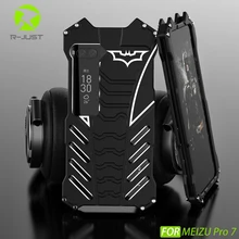 R-Just Phone Case For Mei zu Pro16  Armor Aluminum Alloy Metal Capinhas Coque Cover For pro 16 6 15 Plus MX6 15 M15 Case