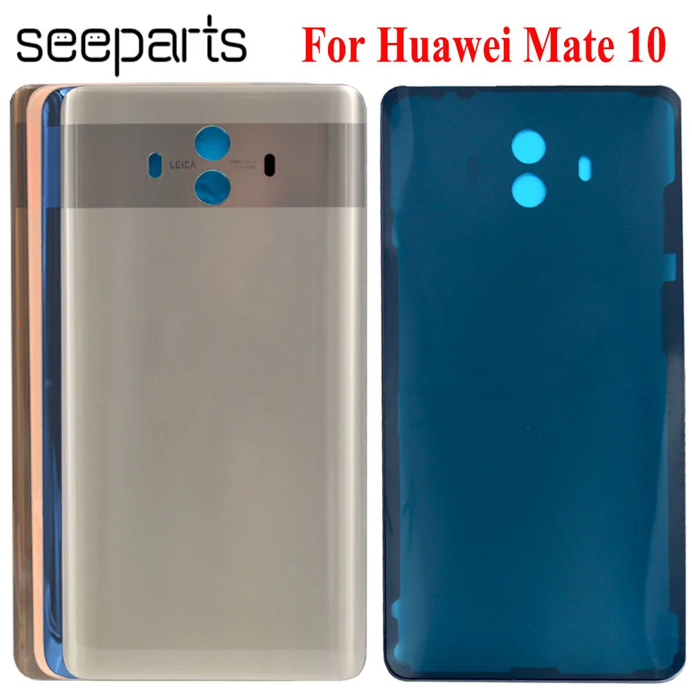 Стеклянная задняя крышка батарейного отсека для Huawei Mate 10 запасные части|Корпусы