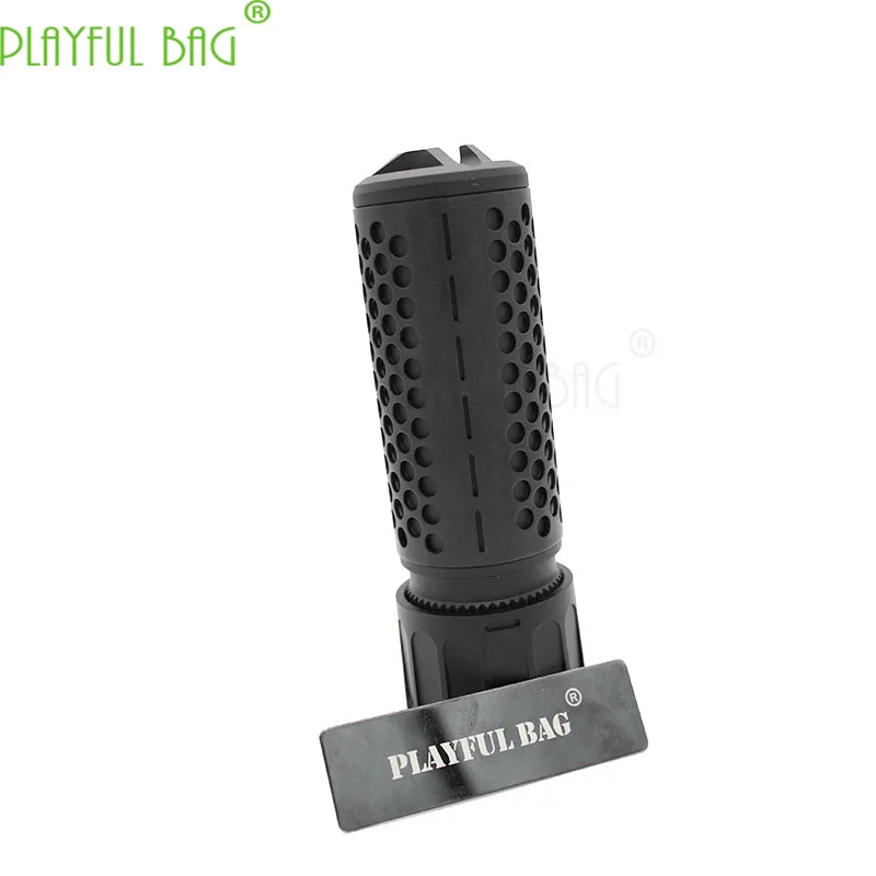 

[KAC 14 retrograde teeth front Tube Decorator] QD muffling appearance of HK416 casing cap of Jinming9 10 water bullet gun MI65