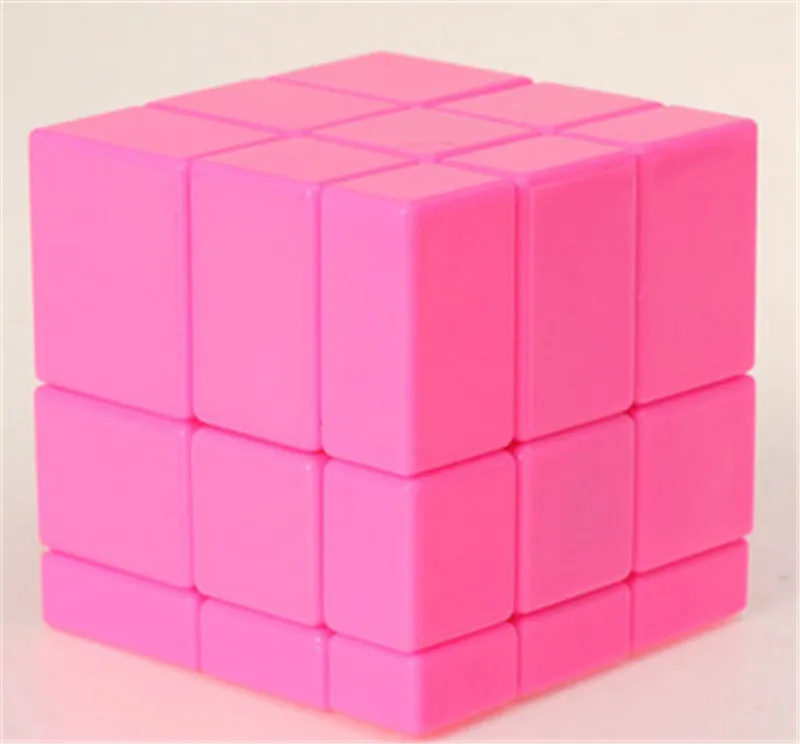 3x3x3 Magic Mirror Cube Professional Magic Cast Coated Puzzle Speed Cube Learning Education Toys For Children Magic Cube - Цвет: Red