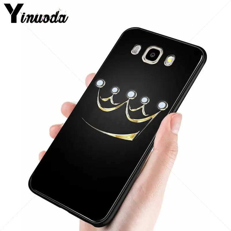 Yinuoda King queen красочные милые аксессуары для телефонов Чехол samsung Galaxy j6plus j7 prime j8 j2