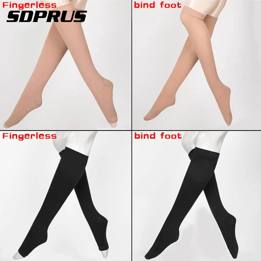1 пара компрессионные колготки унисекс с открытым носком|varicose veins|leg stockingsopen toe
