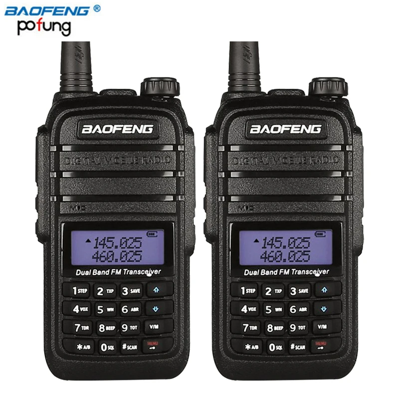 2 шт. Baofeng uv b9 Двухканальные рации 8 Вт высокое Мощность DC7.4V 4800 мАч литий ионный