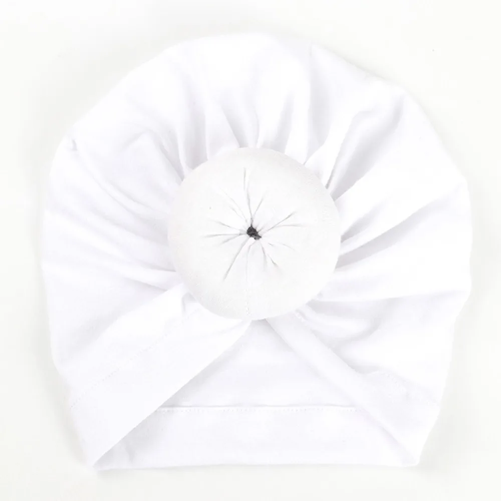 Шапка-пончик унисекс хлопковая мягкая однотонная шапка с узлом капюшоном для