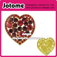 3 9 x 3 8 cm mothers day candy box heart rhinestone brooch pin with red and dark red crystals