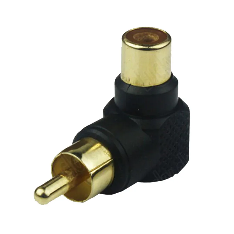 4 шт. прямоугольные/90 градусов 2 RCA штекерные на гнездовые адаптеры аудиоразъем|rca