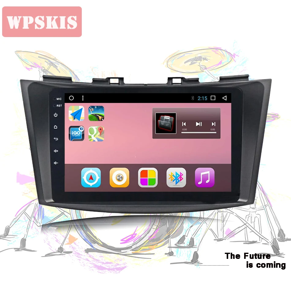1280*720 Android 10 0 Восьмиядерный 6G + 128G автомобильный DVD плеер для Suzuki Swift 2011 2015 радио GPS