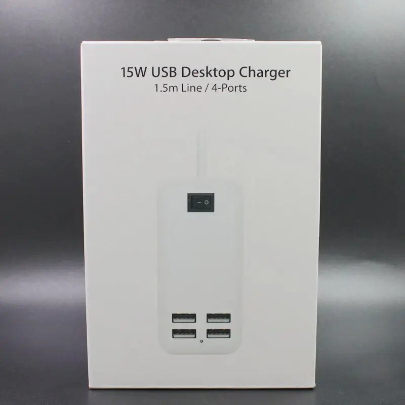 Ameec ЕС Plug 5V3A 4 Порты стены концентратора станция USB Зарядное устройство для