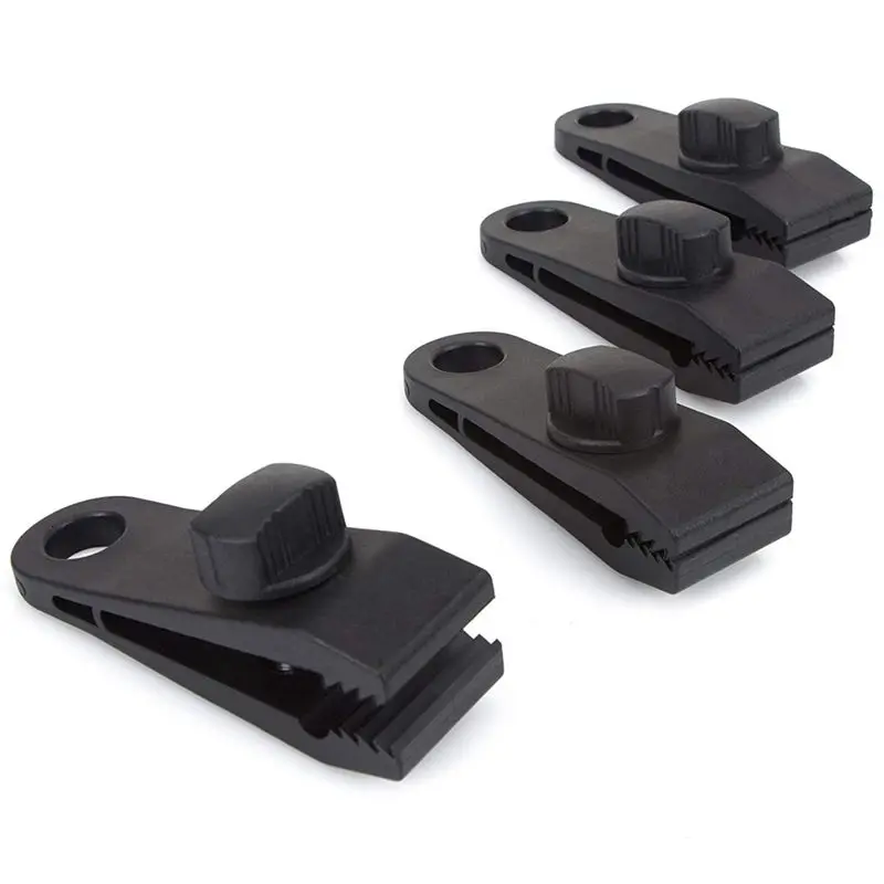 4 шт. Пружинные Клипсы-сверхпрочный ветрозащитный зажим для тента зажимы палатки