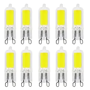 10 шт., светодиодные мини-лампы G9, 3 Вт, 5 Вт, 360 градусов