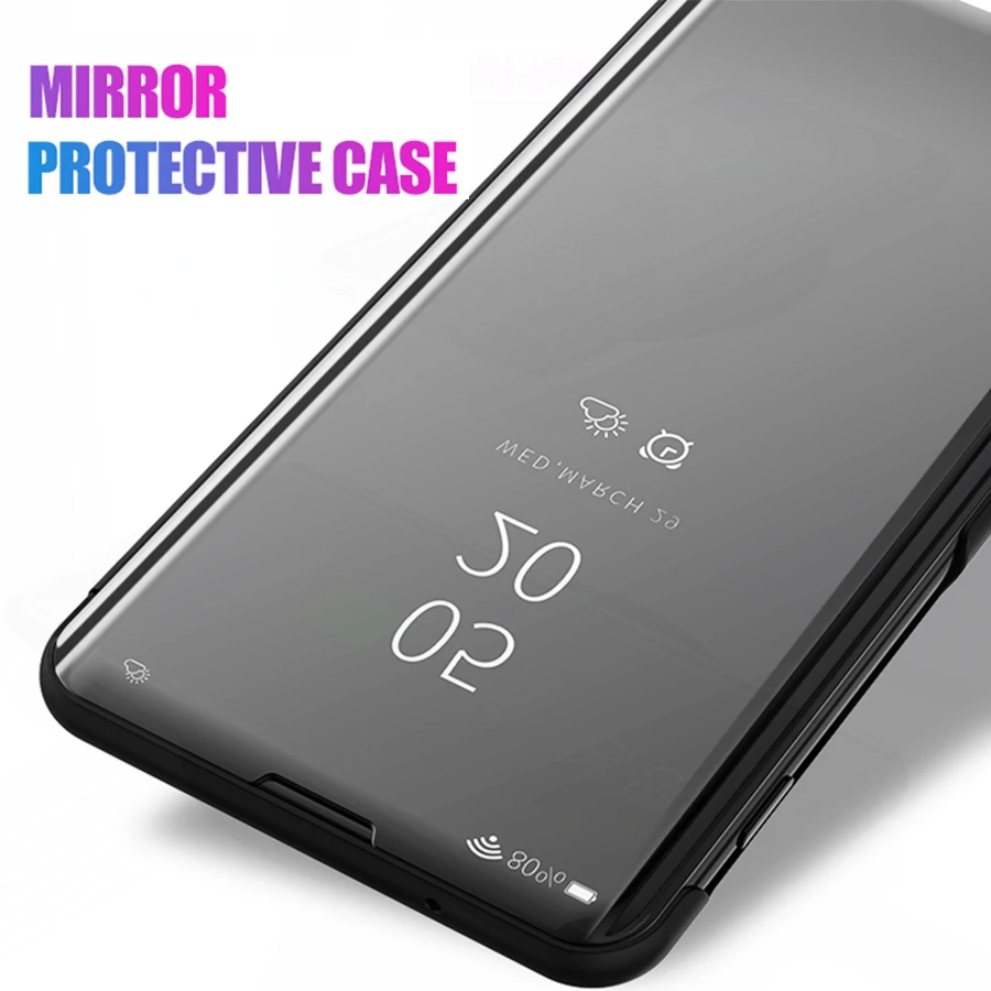 Зеркальный кожаный чехол для xiaomi redmi note 7 a чехлы телефонов xaomi red mi 7a note7 6 pro