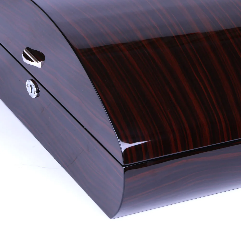 Deluxe Cohiba humidor cigar box ARC design with piano finish Cedar wood inside for 75-100ct cigars packaging | Украшения и