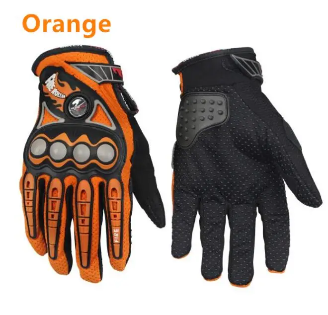Оранжевый PRO-BIKER мотоциклетные гоночные перчатки дышащие Enduro Dirt Bike Moto Guantes Luvas внедорожные мотоциклетные перчатки для мотокросса - Цвет: Оранжевый