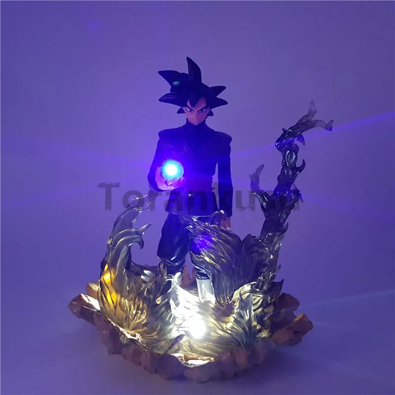 Dragon Ball Z фигурки черный Сон Гоку Zamasu светодиодные мяч Дракон Аниме Супер Saiyan DBZ 150 мм