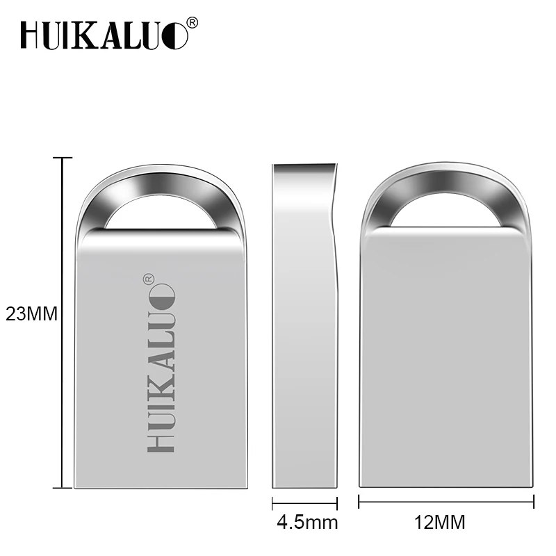 Huikaluo прочный металлический USB флэш накопитель Флешка 64 ГБ 32 миниатюрная карта
