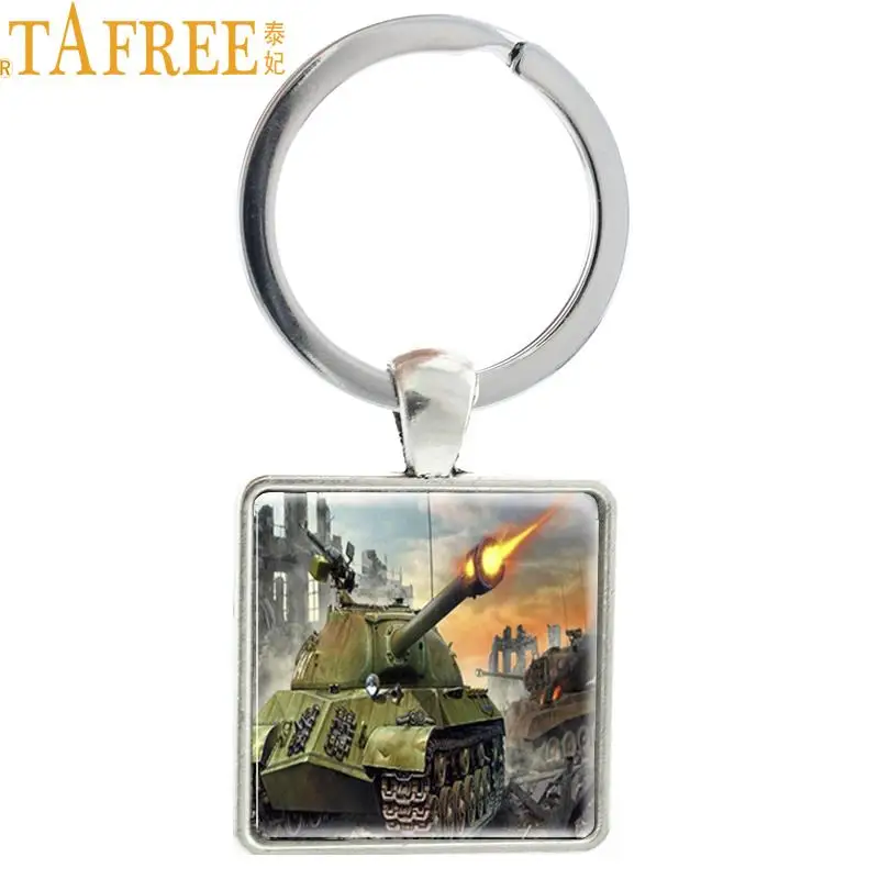 TAFREE "World of Tanks" танк искусство картина дизайн брелок Подвеска Сплав Металл коллекция подарок горячие ювелирные изделия E577